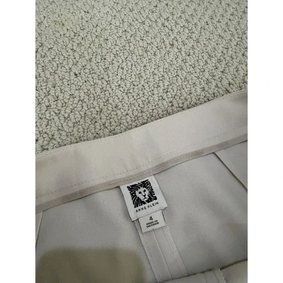 anne klein women beige dress pants size 4 - Picture 2 of 8